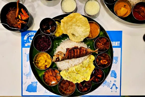 A Goan fish curry and rice thali (stock placeholder, not photographed at this hotel).